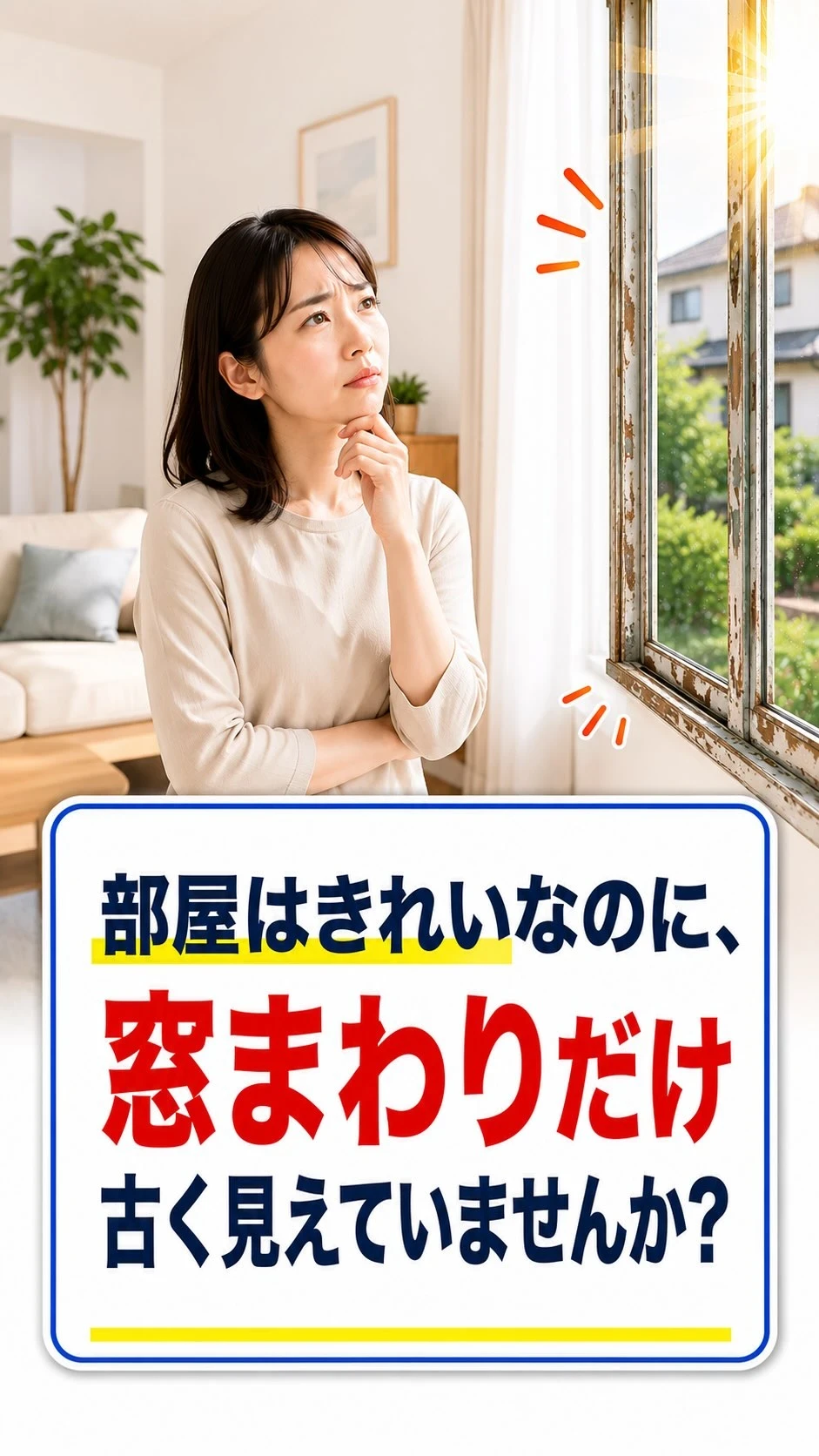 「部屋はきれいなのに、なんだかスッキリ見えない。」
