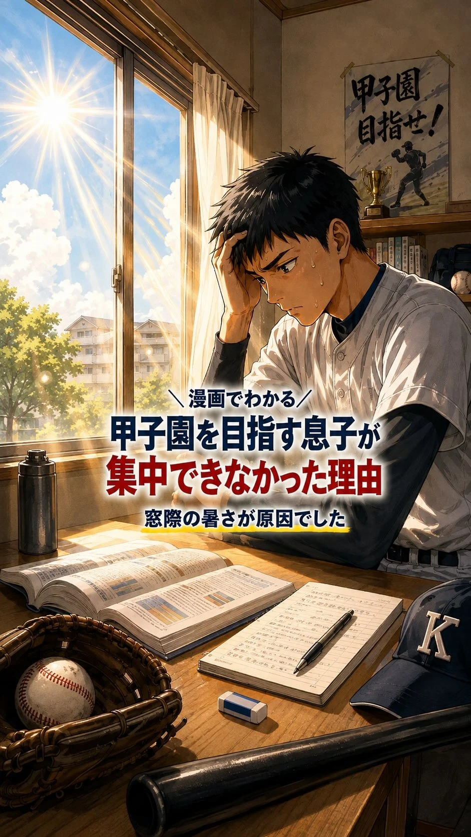 ⚾️今回は、文武両道で頑張る高校球児の物語。