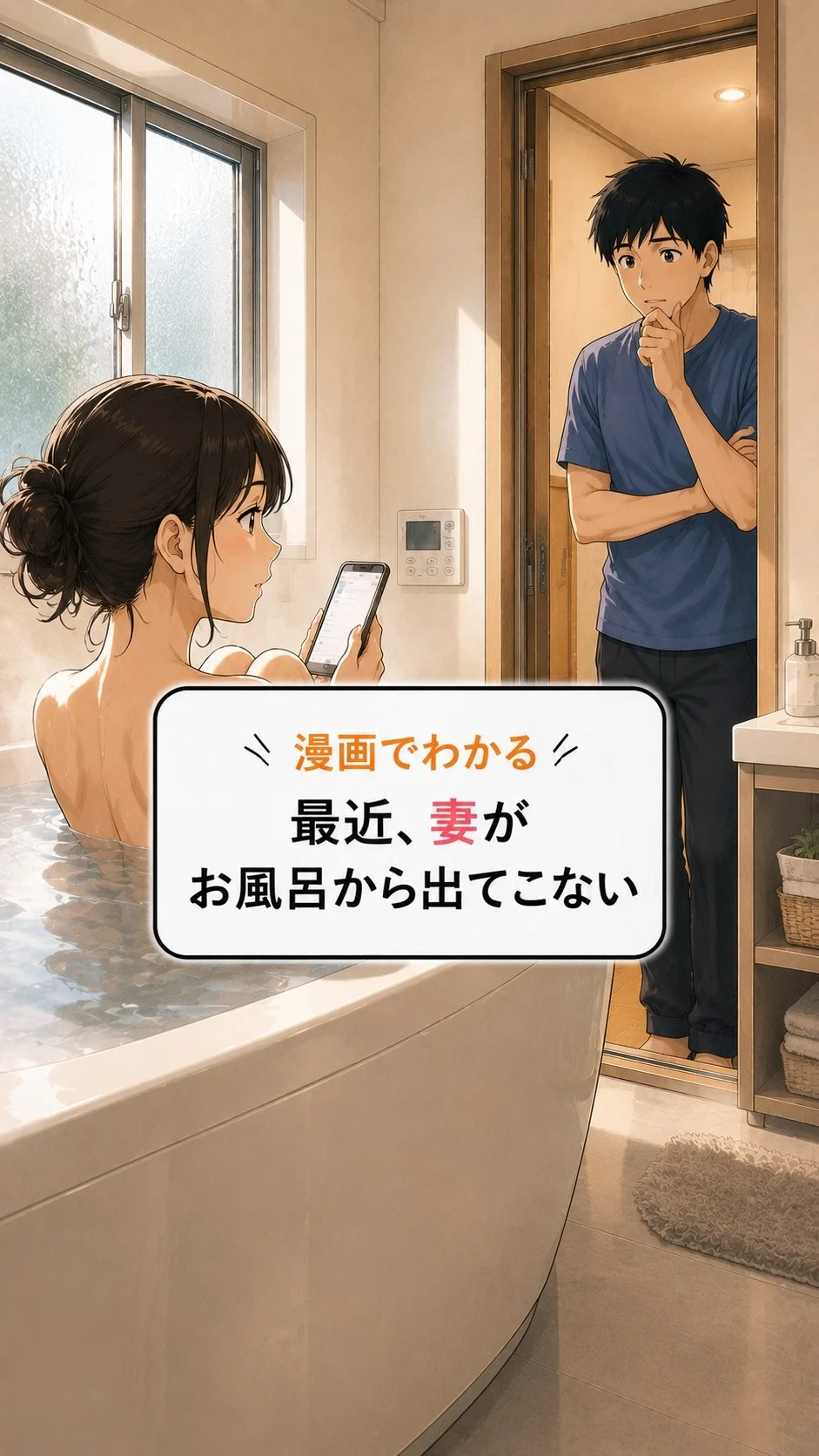 最近、妻のお風呂がやたら長い。