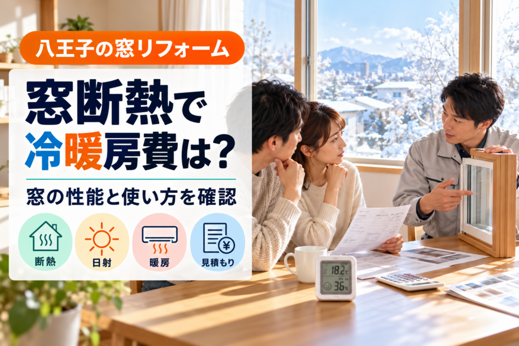 窓の断熱と冷暖房費を見積もる八王子の家庭